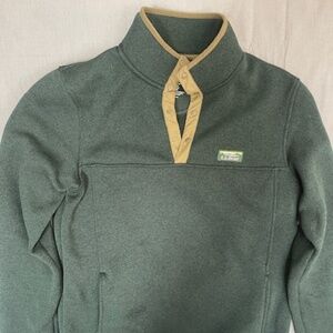 L.L. Bean Green Pullover, Medium Tall